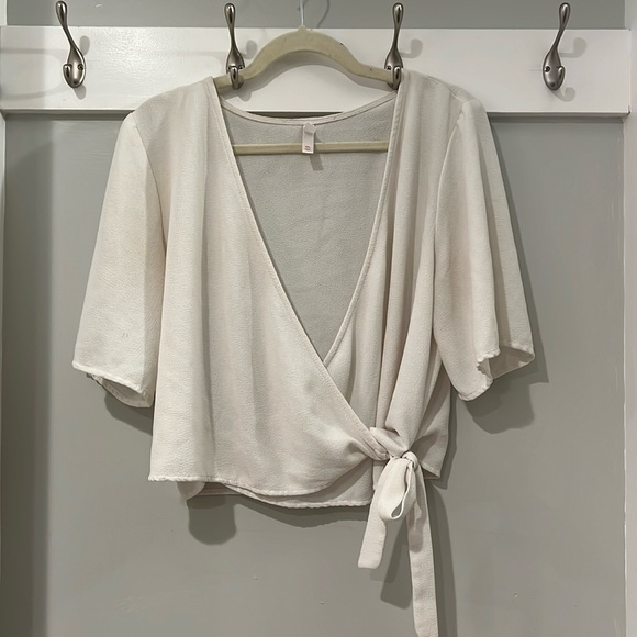 Xhilaration Wrap Tie Blouse - Picture 1 of 6